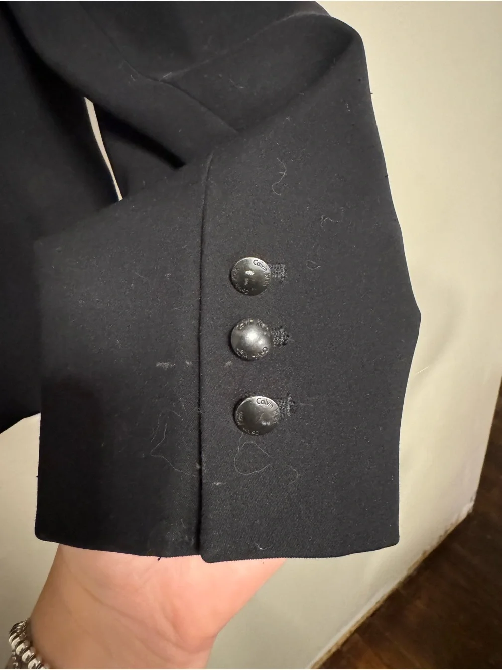 Calvin Klein Black Single-Button Women's Blazer - Picture 5 of 10